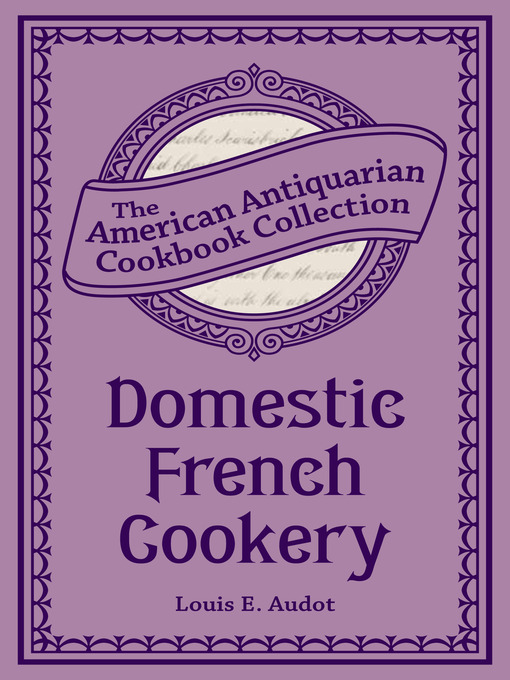 Imagen de portada para Domestic French Cookery